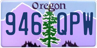 OR license plate 946QPW