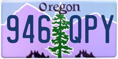 OR license plate 946QPY