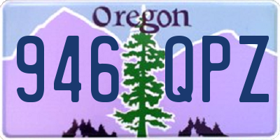 OR license plate 946QPZ