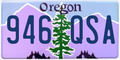 OR license plate 946QSA