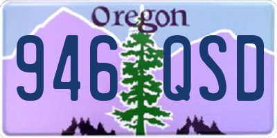 OR license plate 946QSD