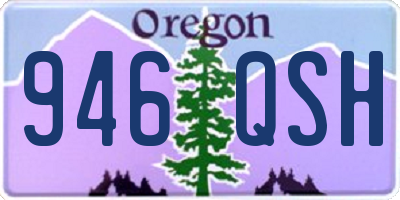 OR license plate 946QSH