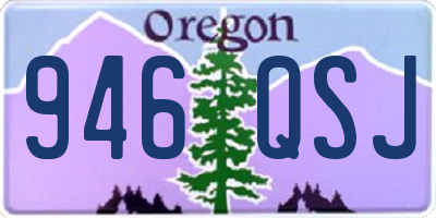 OR license plate 946QSJ