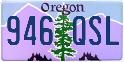 OR license plate 946QSL