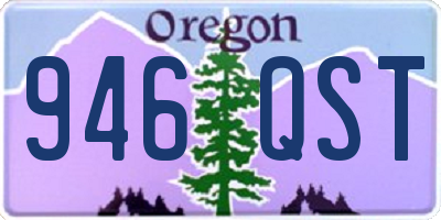 OR license plate 946QST