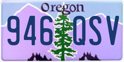 OR license plate 946QSV