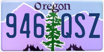 OR license plate 946QSZ