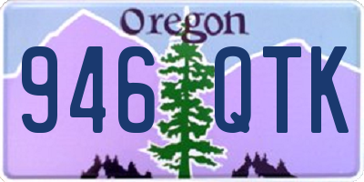 OR license plate 946QTK