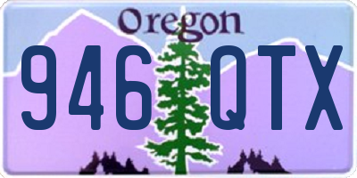 OR license plate 946QTX