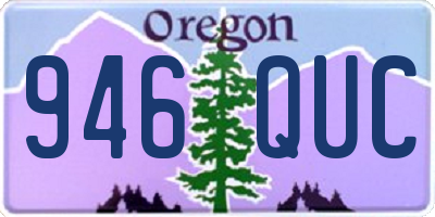 OR license plate 946QUC
