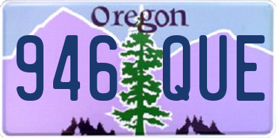 OR license plate 946QUE