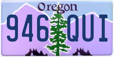 OR license plate 946QUI