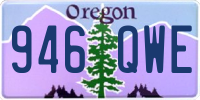 OR license plate 946QWE