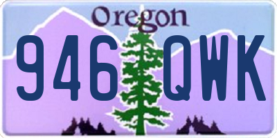 OR license plate 946QWK