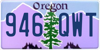 OR license plate 946QWT