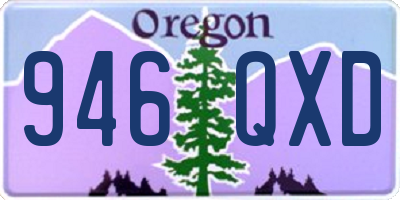 OR license plate 946QXD