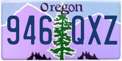 OR license plate 946QXZ