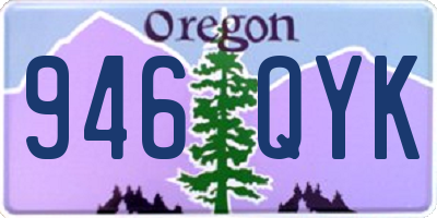OR license plate 946QYK