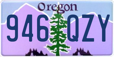 OR license plate 946QZY