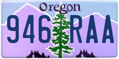 OR license plate 946RAA