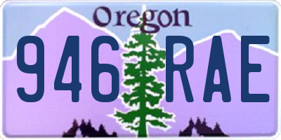 OR license plate 946RAE