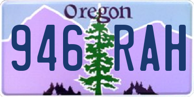 OR license plate 946RAH