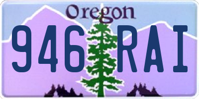 OR license plate 946RAI