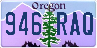 OR license plate 946RAQ