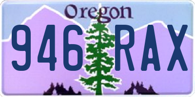 OR license plate 946RAX