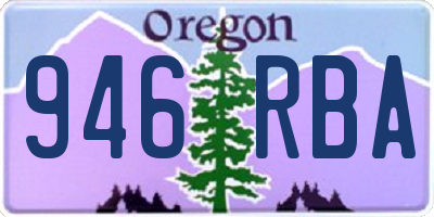 OR license plate 946RBA