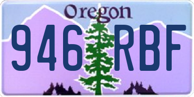 OR license plate 946RBF