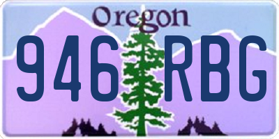 OR license plate 946RBG