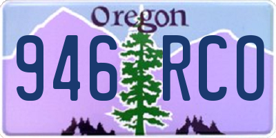 OR license plate 946RCO