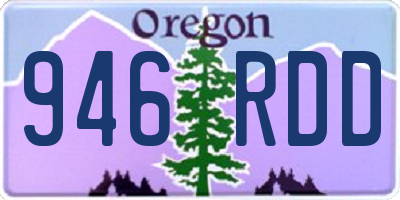 OR license plate 946RDD
