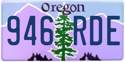 OR license plate 946RDE