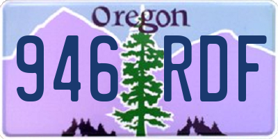 OR license plate 946RDF