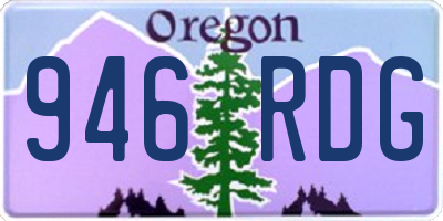 OR license plate 946RDG
