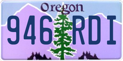 OR license plate 946RDI