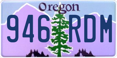 OR license plate 946RDM