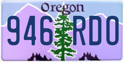 OR license plate 946RDO