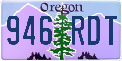 OR license plate 946RDT