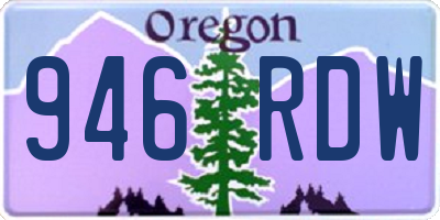 OR license plate 946RDW