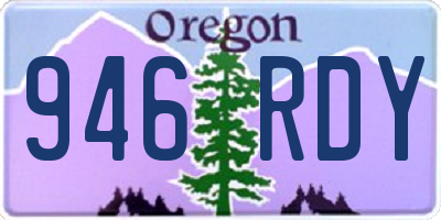 OR license plate 946RDY