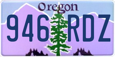 OR license plate 946RDZ
