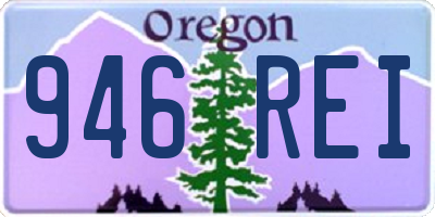 OR license plate 946REI