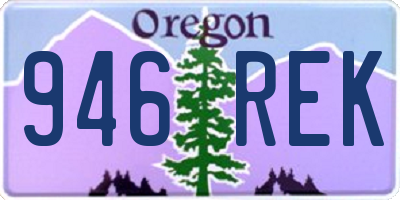 OR license plate 946REK