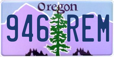 OR license plate 946REM