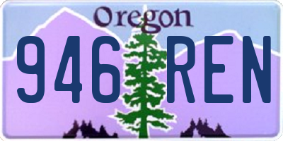 OR license plate 946REN