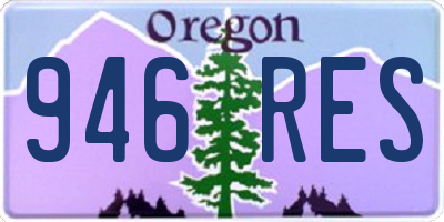 OR license plate 946RES