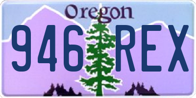 OR license plate 946REX